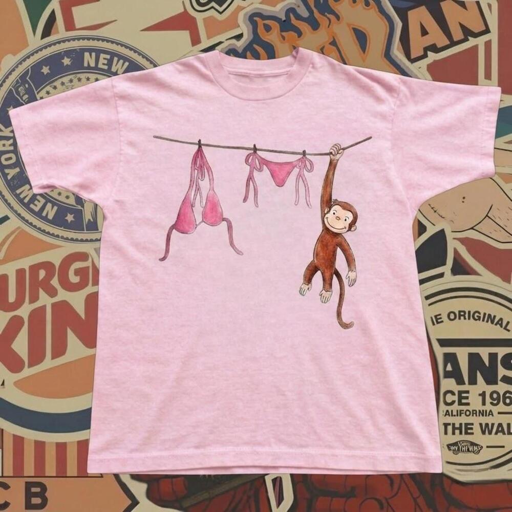 90S Curious George Monkey T Shirt